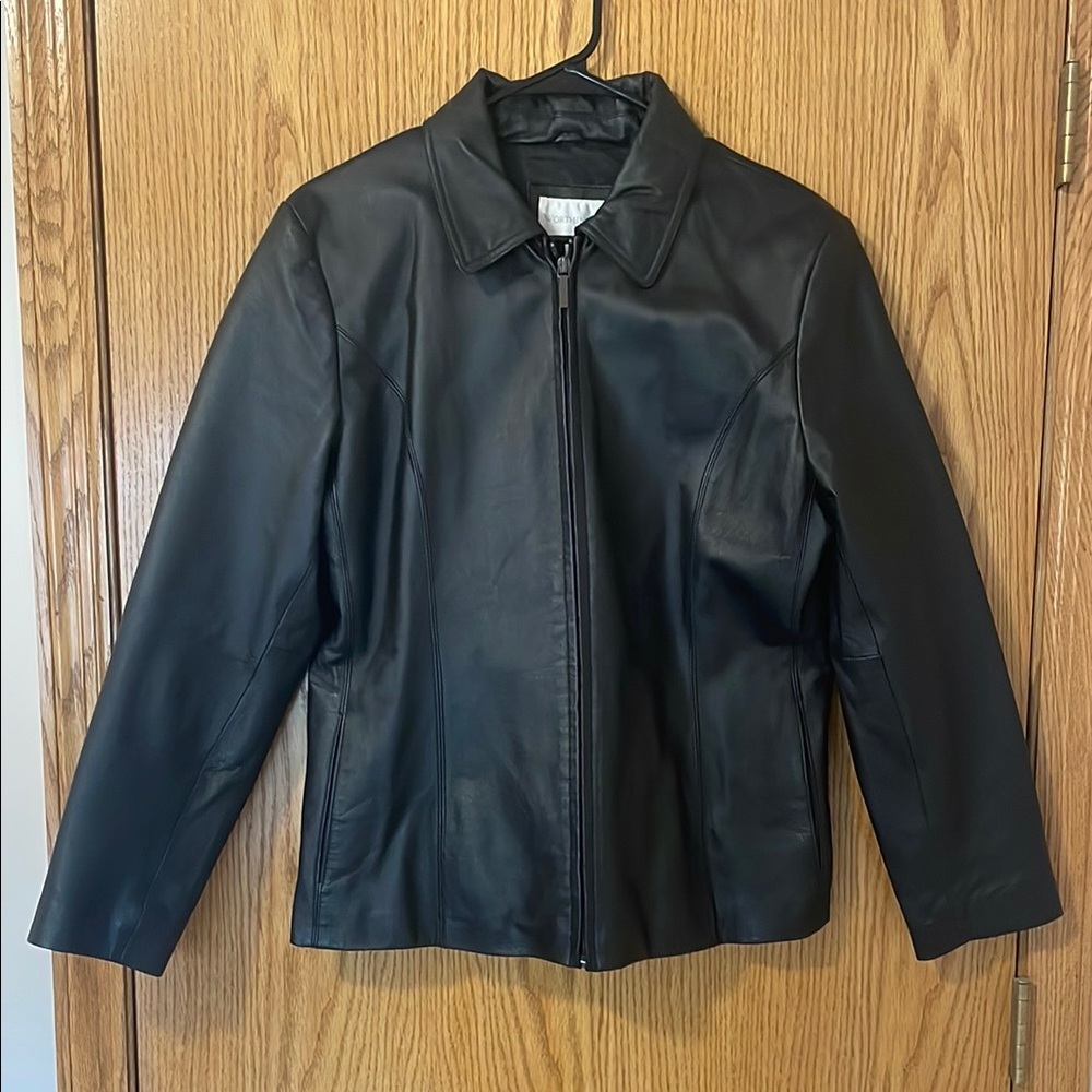 Vintage Black Leather Women's Jacket